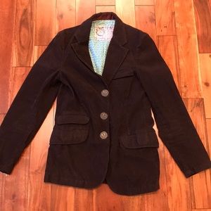 Trovata Brown Corduroy Slim Fit Sport Coat